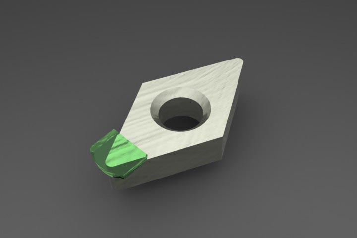 Insertos com diamante natural